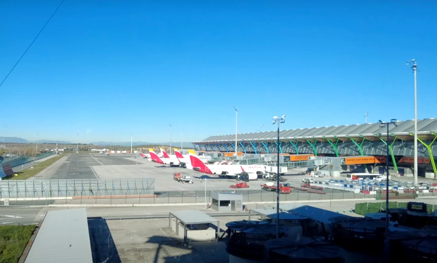 Airplane1 Madrid Airport